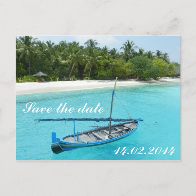 Save the date announcement postcard (Front)