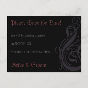 Save the Date Announcement Postcard