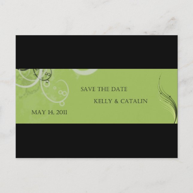 save the date announcement postcard (Front)