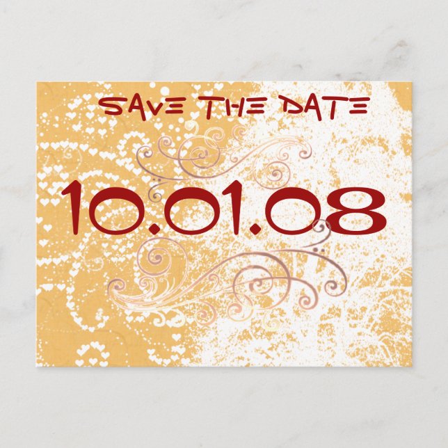 Save The Date - Announcement Postcard (Front)