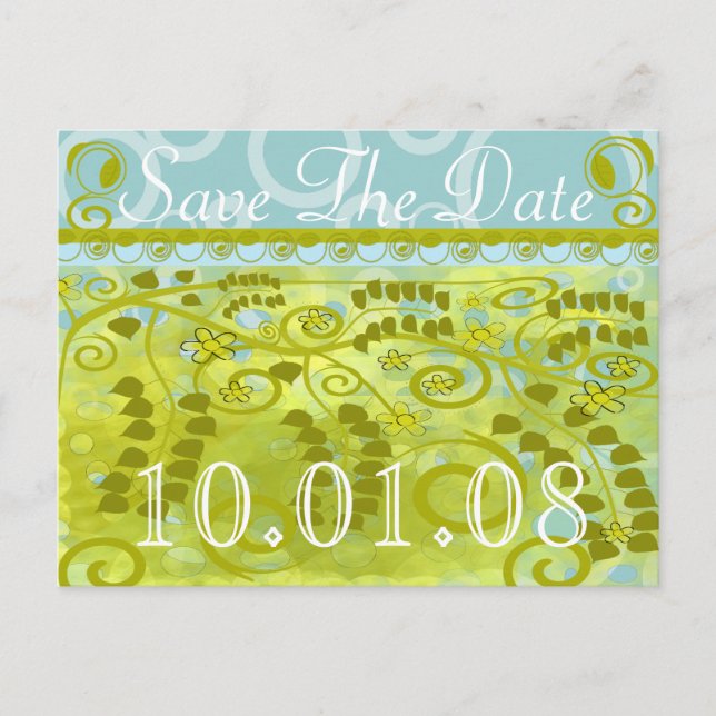Save The Date Announcement Postcard (Front)