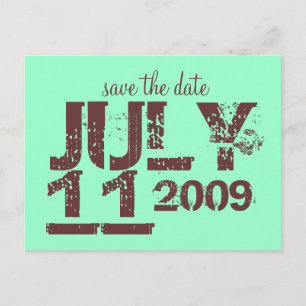 Save the Date Announcement Postcard