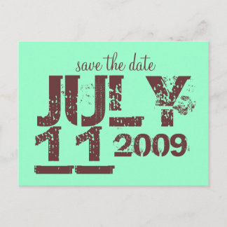 Save the Date Announcement Postcard