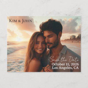 Save the Date Announcement Postcard