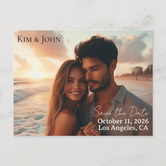 Save the Date Announcement Postcard