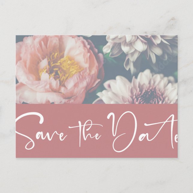 Save the Date Announcement Postcard Template (Front)