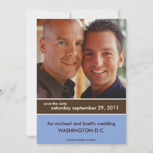 Save the Date Announcements {Colour Block}