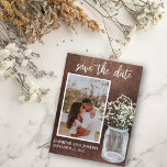 Save the Date Baby's Breath Flowers Photo   Announcement Postcard<br><div class="desc">This design may be personalised in the area provided by changing the photo and/or text. Or it can be customised by clicking Personalise this Template and then choosing the click to customise further option and delete or change the colour of the background, add text, change the text colour or style,...</div>