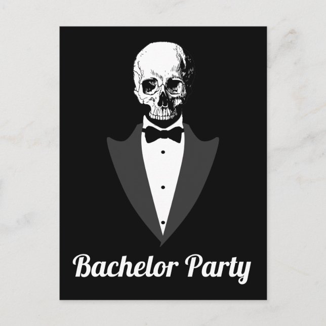 Save The Date Bachelor Party Announcement Postcard (Front)