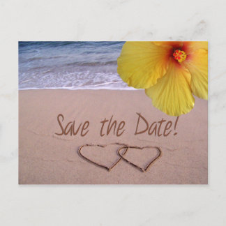 Save the Date Beach Postcard