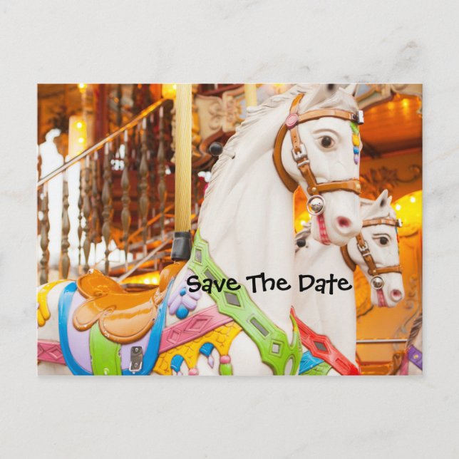 Save The Date Birthday Announcement Postcard (Front)