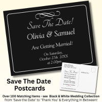 Save The Date -Black & White with Infinity Scroll 