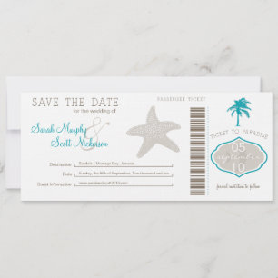 Save the Date Boarding Pass
