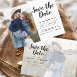 Save the Date Boho Minimalist Photo Modern Postcard<br><div class="desc">Capture the essence of your love story with our Save the Date Boho Minimalist Photo Modern Postcard. This postcard is a fusion of contemporary minimalism and bohemian charm, making it the perfect choice for announcing your upcoming wedding. Featuring your cherished engagement photo, this postcard becomes a tangible memory that your...</div>