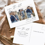 Save the Date Boho Minimalist Photo Modern Postcard<br><div class="desc">Capture the essence of your love story with our Save the Date Boho Minimalist Photo Modern Postcard. This postcard is a fusion of contemporary minimalism and bohemian charm, making it the perfect choice for announcing your upcoming wedding. Featuring your cherished engagement photo, this postcard becomes a tangible memory that your...</div>