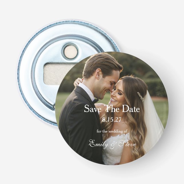 Save The Date  Bottle Opener (Front)