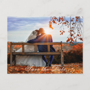 Save the Date Bride and Groom Postcard