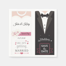 Save the Date Bride & Groom Wedding Invitation