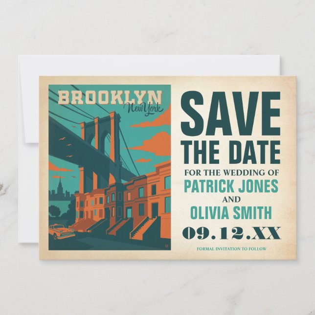 Save the Date | Brooklyn, NY (Front)