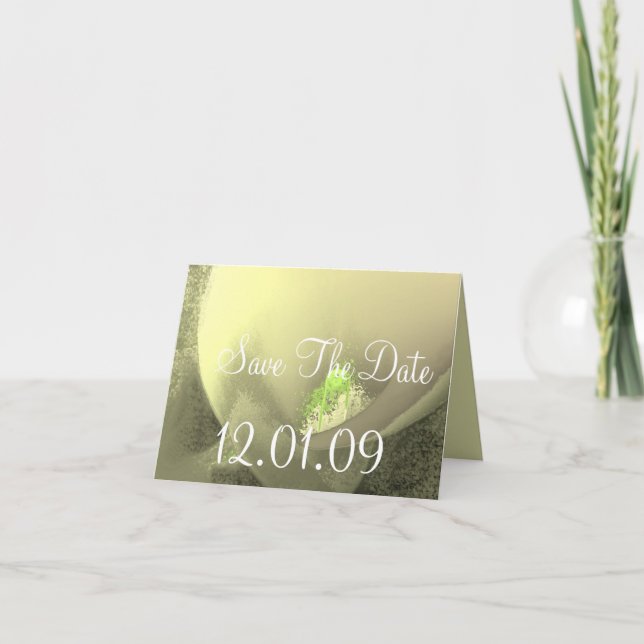 Save the Date Cala Lily - Lavender - Customised Invitation (Front)