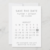 Save The Date Calendar