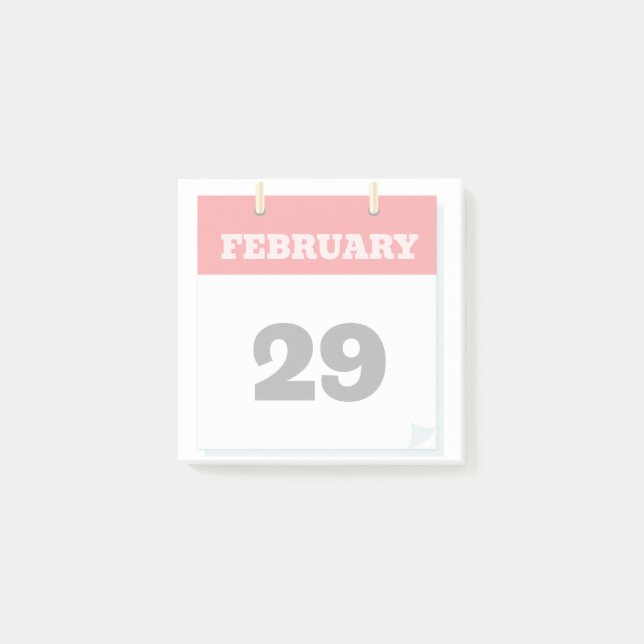 Save The Date Calendar Illustration Post-it Notes (Front)
