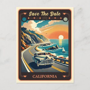 Save the Date   California Invitation Postcard