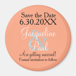 Save the Date Cantaloupe Magnets