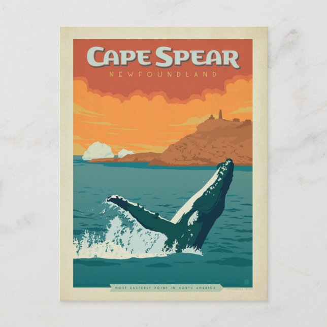 Save the Date | Cape Spear, Newfoundland Announcement Postcard (Front)