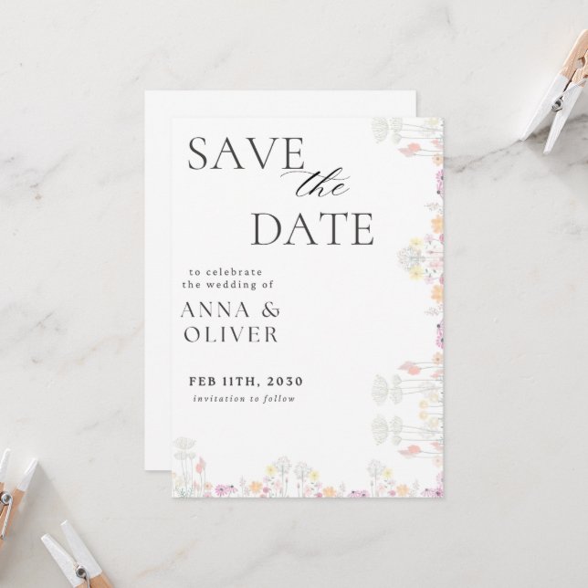 Save The Date Card (Front/Back In Situ)