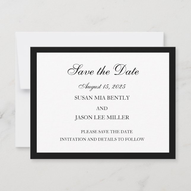 Save The Date Card (Front)