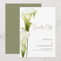 Save the Date Card for a Modern Wedding.