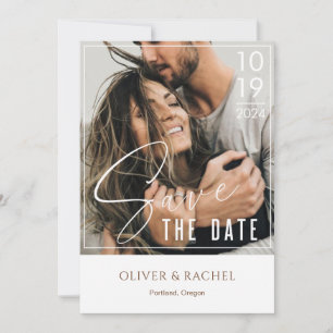 Save the Date Card vintage Wedding Announcement