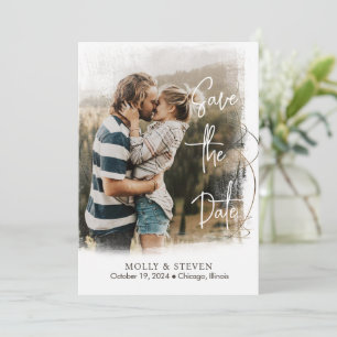Save the Date card with Photo Wedding Announcement