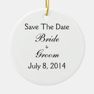 Save The Date Ceramic Tree Decoration