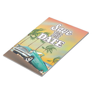 Save the Date Classic car Notepad