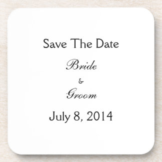 Save The Date Coaster