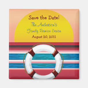 Save the Date Cruise Family Reunion Magnet