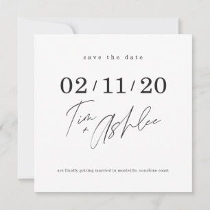 SAVE THE DATE custom design for Tim + Ashlee Invitation