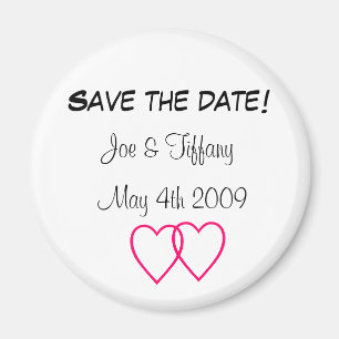 "Save the date" Custom magnet