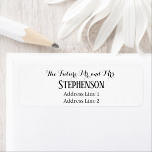Save The Date Custom Name Return Address