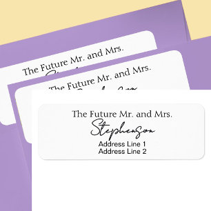 Save The Date Custom Name Return Address