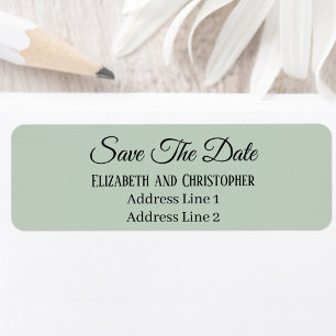 Save The Date Custom Name Return Address