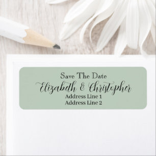 Save The Date Custom Name Return Address