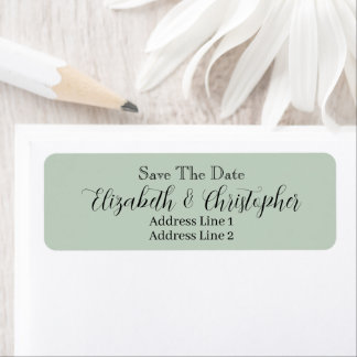 Save The Date Custom Name Return Address
