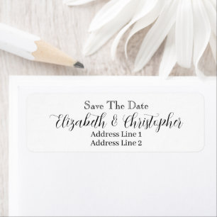 Save The Date Custom Name Return Address