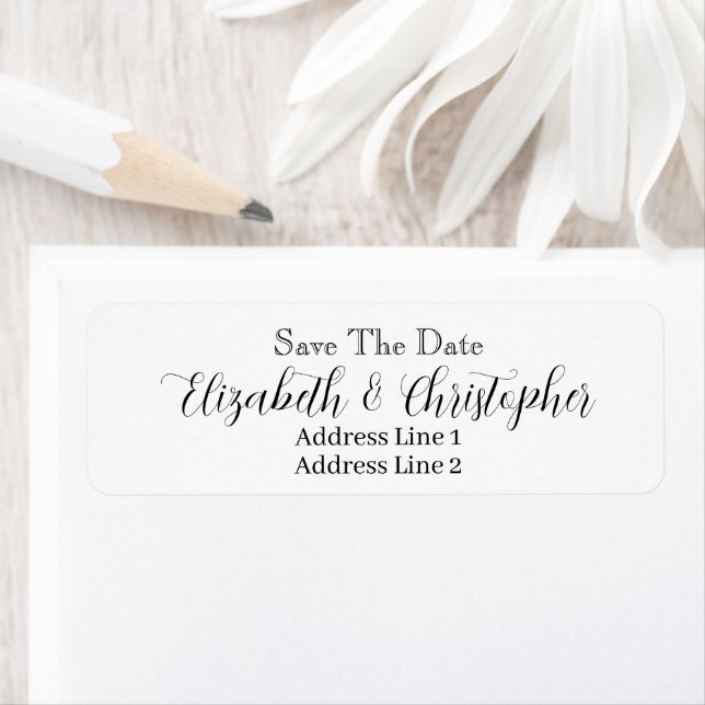 Save The Date Custom Name Return Address (Insitu)