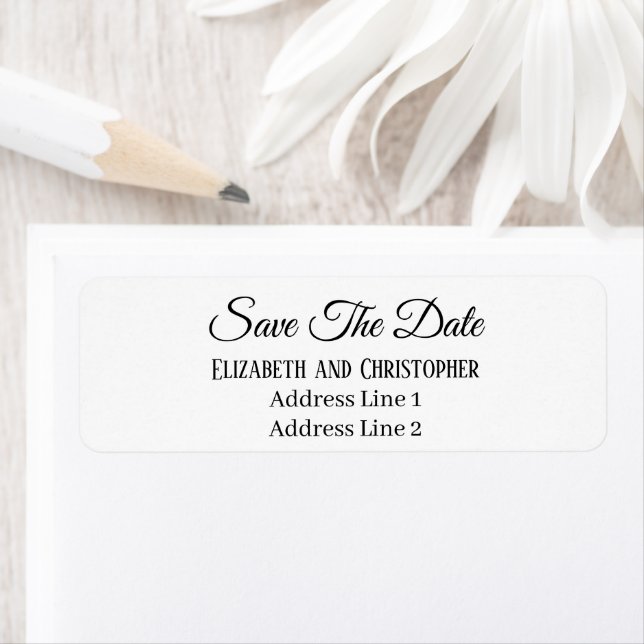 Save The Date Custom Name Return Address (Insitu)