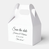 Save the Date custom script wedding announcement