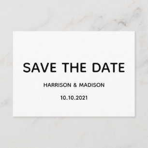 Save the Date custom Wedding Announcement card